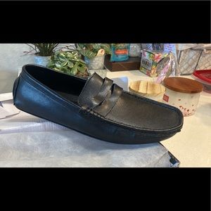 New in box, never worn mens black dress shoes.